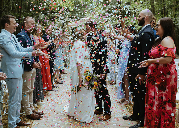 A  relaxed woodland wedding celebration at Moondown near Tunbridge Wells in Kent