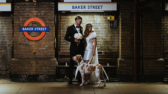 An intimate London city wedding at Marylebone Town Hall with a relaxed Italian luxe style outside reception in Bredgar, Kent