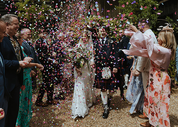 A stunning boho wedding at Old Michelmersh Farm near Romsey in Hampshire
