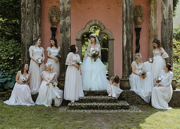 A stunning summer wedding at Portmeirion village in Gwynedd, North Wales