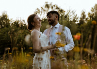 A festival style wedding celebration at the Gardens, Yalding