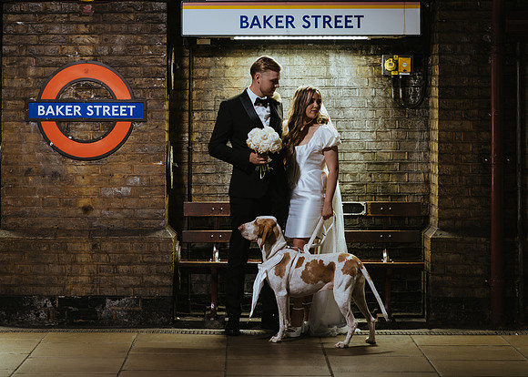 An intimate London city wedding at Marylebone Town Hall with a relaxed Italian luxe style outside reception in Bredgar, Kent