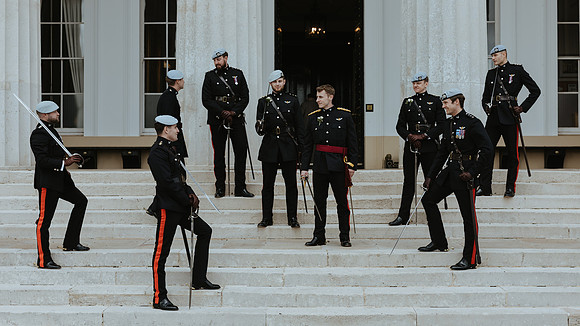 A stylish military wedding at The Royal Military Academy Sandhurst