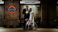 An intimate London city wedding at Marylebone Town Hall with a relaxed Italian luxe style outside reception in Bredgar, Kent