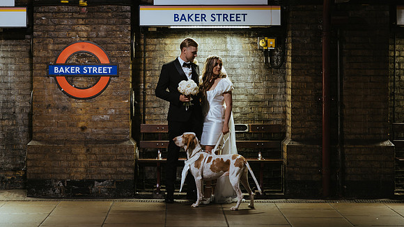 An intimate London city wedding at Marylebone Town Hall with a relaxed Italian luxe style outside reception in Bredgar, Kent