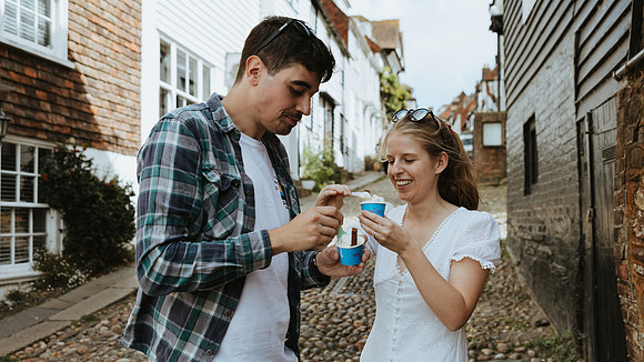 Josh and Laura’s pre wedding shoot in Rye, East Sussex