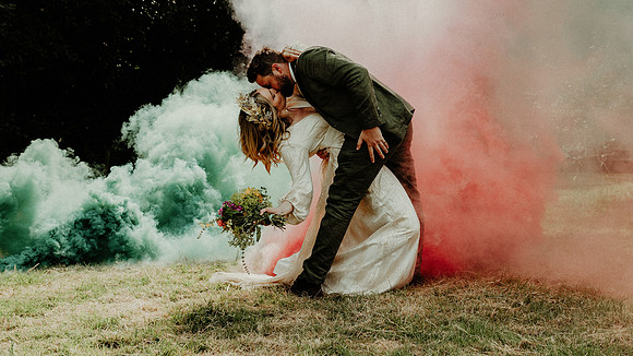 A wedding celebration near Egerton in Kent