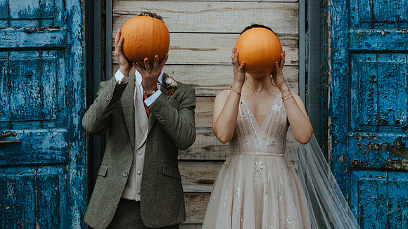 A relaxed adn stylish Autumn themed wedding at Runa Farm near Castle Barnard, Co Durham