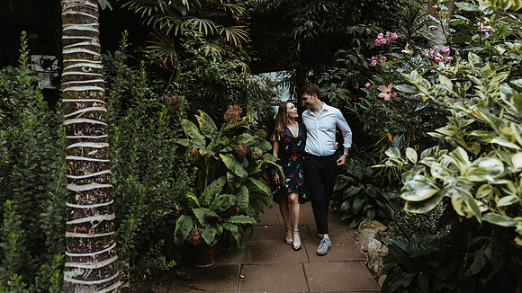 A relaxed and fun pre wedding shoot at The Barbican Centre, London