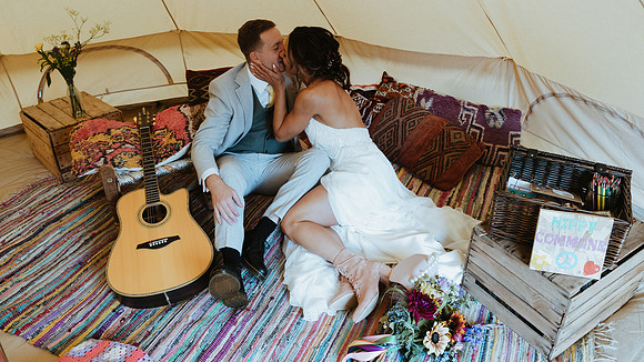 A fun and relaxed festival style wedding at The Old Kent Barn