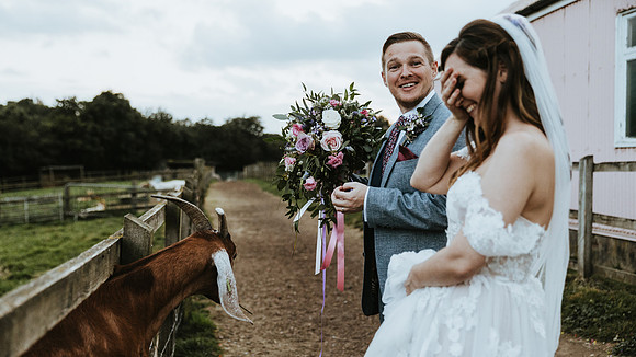 A beautiful summer wedding at The Museum of Kent Life near Maidstone in Kent