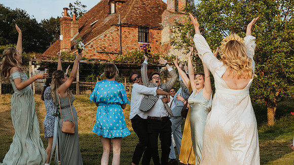 Boho wedding near Egerton in Kent
