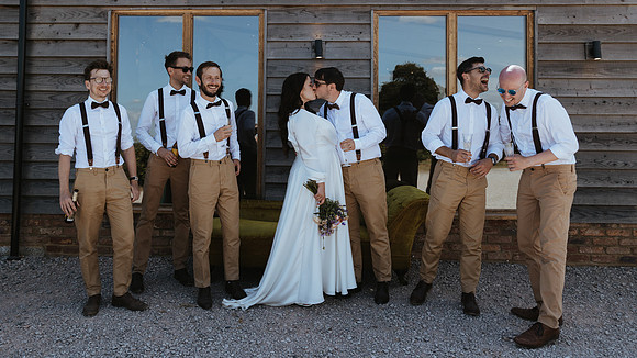 A beautiful festival style wedding at The Cherry Barn near Rye in East Sussex