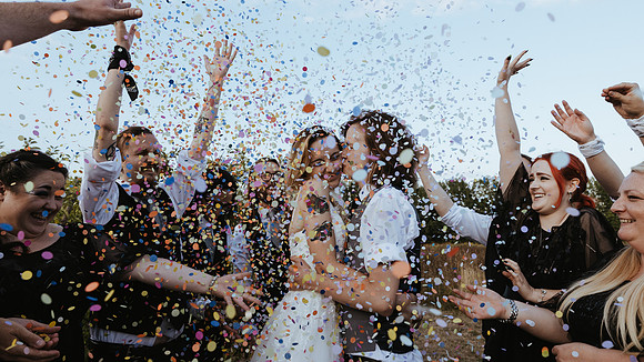 jess and Natty’s rock and roll wedding at Our Lady Undercroft Chapel Canterbury Cathedral and The NIght Yard, Barham