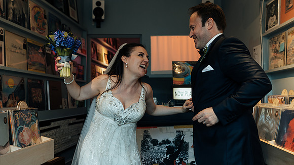 A stylish spring wedding at St Mary’s church and the iconic Olympic Studio’s in Barnes, south west London