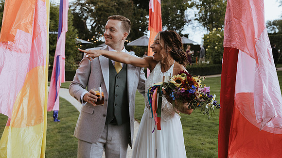 A fun and relaxed festival style wedding at The Old Kent Barn