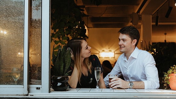 A relaxed and fun pre wedding shoot at The Barbican Centre, London