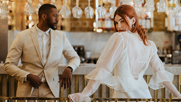 A contemporary styled bridal shoot in London