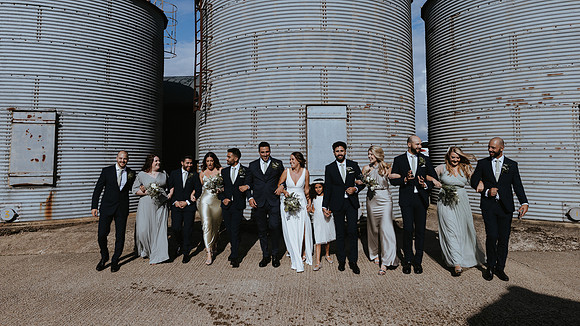 Ella and Jimmy’s relaxed, autumn  wedding at The Barns at Lodge farm, in Epping Green, Essex