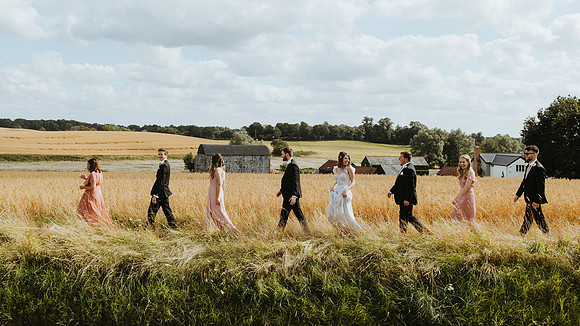 A stunning boho wedding at the Hare’s Field, Wethersfield, Essex