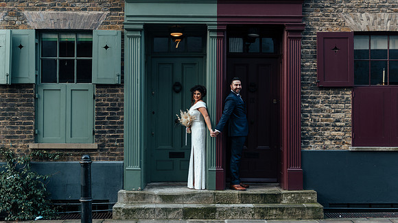 A beautiful Boho winter Wedding at Marylebone Town Hall in London and Spitalfields London