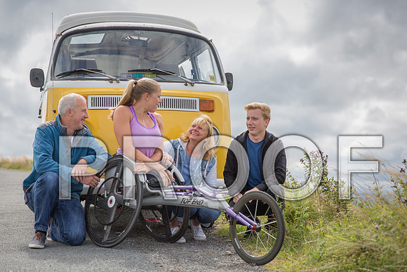 A mini tour around Yorkshire in a vintage VW camper van with Hannah Cockroft, and her family