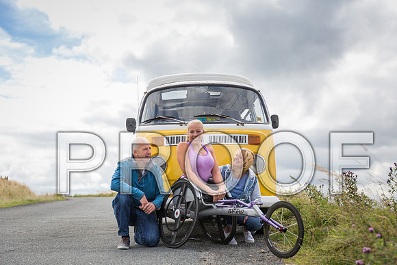 A mini tour around Yorkshire in a vintage VW camper van with Hannah Cockroft, and her family