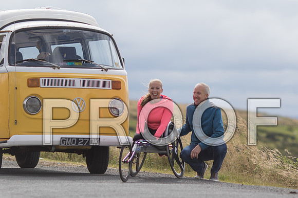 A mini tour around Yorkshire in a vintage VW camper van with Hannah Cockroft, and her family