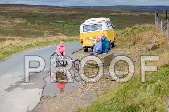 A mini tour around Yorkshire in a vintage VW camper van with Hannah Cockroft, and her family