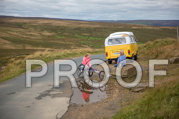 A mini tour around Yorkshire in a vintage VW camper van with Hannah Cockroft, and her family