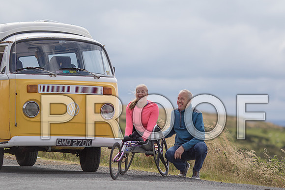 A mini tour around Yorkshire in a vintage VW camper van with Hannah Cockroft, and her family