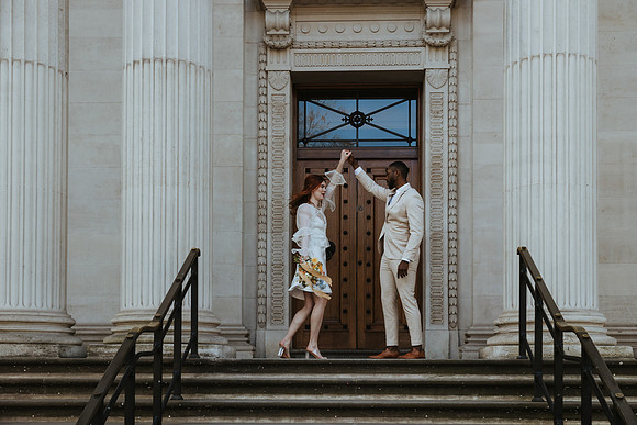 A contemporary styled bridal shoot in London