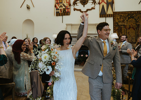 Wedding photographs at Firle Place near Lewes, West Sussex