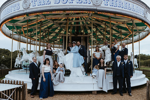 A fun and colourful Alice in Wonderland themed wedding at Preston Court near Canterbury in Kent
