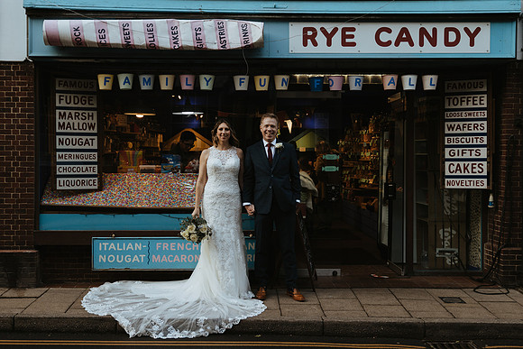 A beautiful intimate winter wedding at Rye Town Hall and The George in Rye