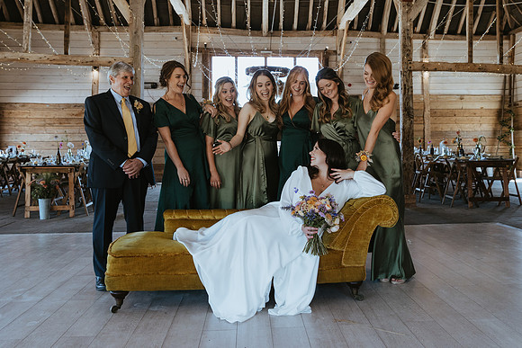 A beautiful festival style wedding at The Cherry Barn near Rye in East Sussex