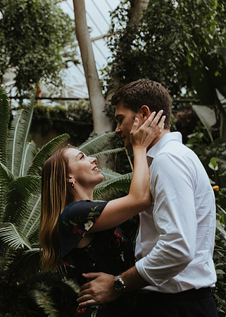 A relaxed and fun pre wedding shoot at The Barbican Centre, London