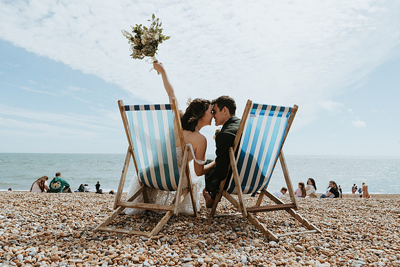 A fun and stylish wedding at Brighton Town Hall and Fabrica