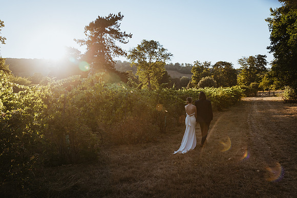 A relaxed summer wedding at The Mount Vineyard near Shoreham in Kent