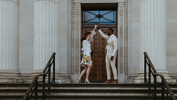 A contemporary styled bridal shoot in London
