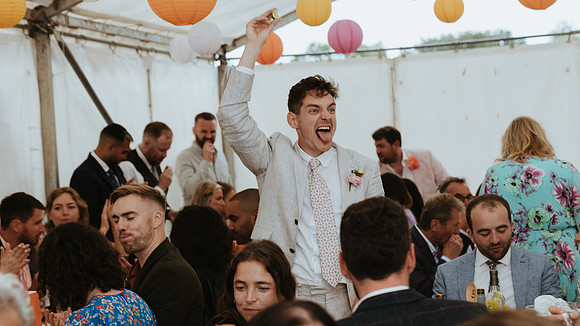 An intimate relaxed wedding at Southover Grange in Lewes followed by a disco themed reception at the Hairy Dog Brewery near Haywards Heath