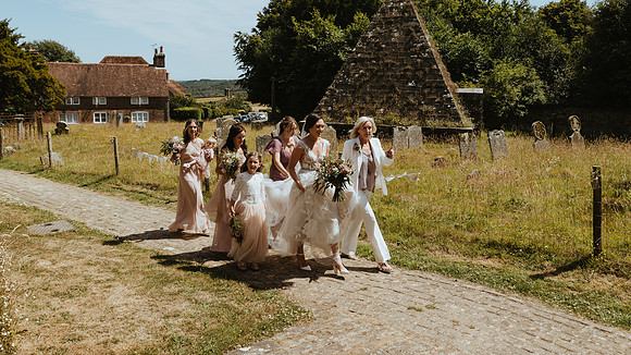Wedding at At Thomas a Beckett Church and Brightling Park, East Sussex