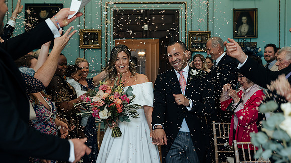 A stunning spring wedding at the elegant Bradbourne House near Maidstone in Kent
