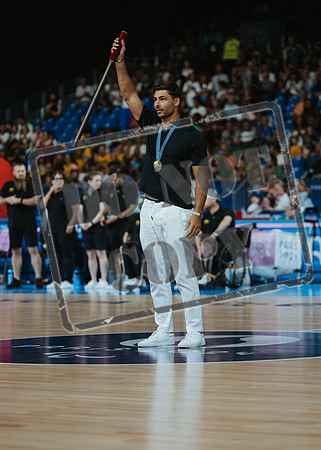 Wheelchair rugby at the Champs de Mar Stadium at the Paris Paralympics 2024 between Paralympics Gb and Paralympics Australia and Paralympics USA and Paralympics Canada