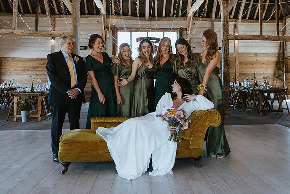 A beautiful festival style wedding at The Cherry Barn near Rye in East Sussex