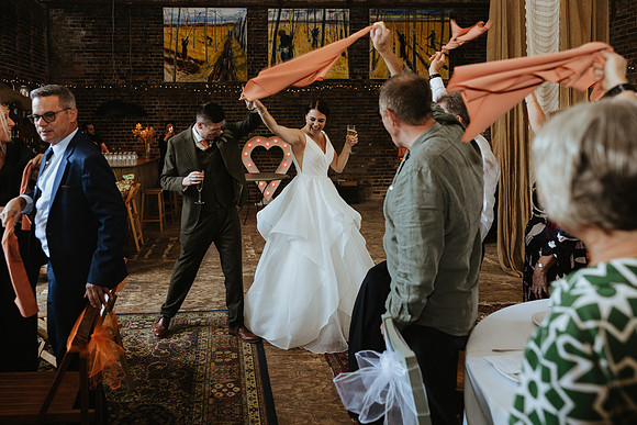 A stylish and relaxed autumn themed barn wedding at Great Bower Barn near Canterbury in Kent
