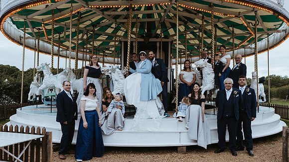 A fun and colourful Alice in Wonderland themed wedding at Preston Court near Canterbury in Kent
