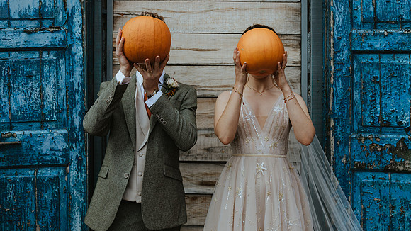A relaxed adn stylish Autumn themed wedding at Runa Farm near Castle Barnard, Co Durham