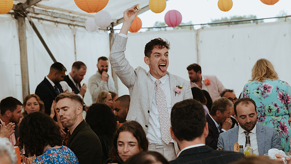 An intimate relaxed wedding at Southover Grange in Lewes followed by a disco themed reception at the Hairy Dog Brewery near Haywards Heath