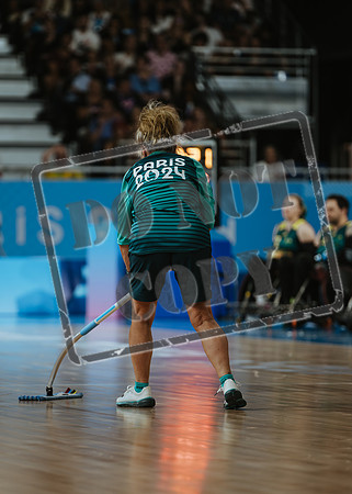 Wheelchair rugby at the Champs de Mar Stadium at the Paris Paralympics 2024 between Paralympics Gb and Paralympics Australia and Paralympics USA and Paralympics Canada